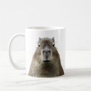 Expressão engraçada e fofa da caneca de capybara