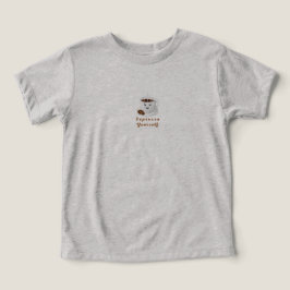 Expresse-se – Camiseta de Café Engraçada e Sorride