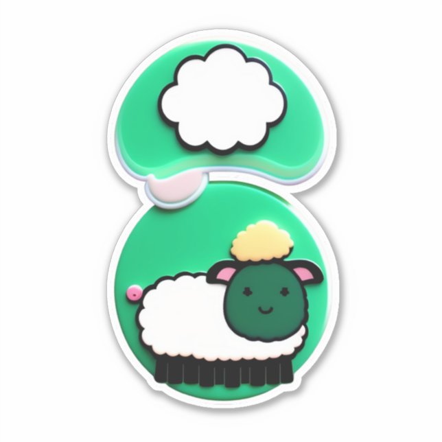 Expresse-se com os adesivos Sheep (Frente)