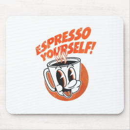 Expresse-se Espresso Amante do Café mouse pad engr