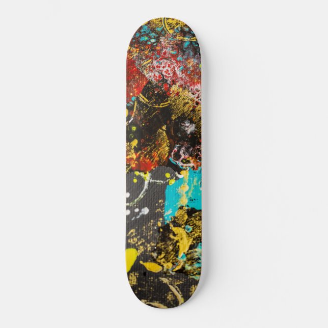 Expressionismo de abstrato nº 1 skateboard (Frente)