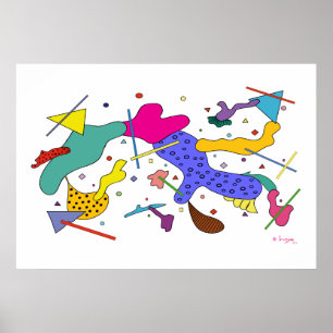 Expressionismo geométrico Abstrato Cubismo poster