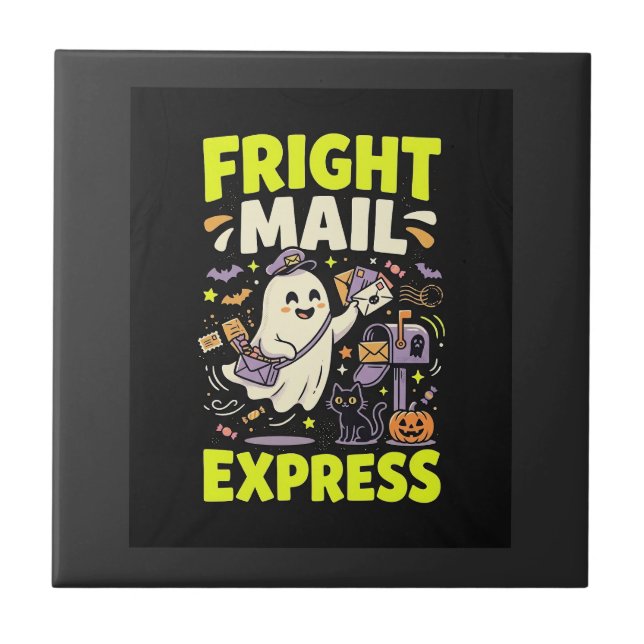 Expresso de Correio de Terror de Halloween (Frente)
