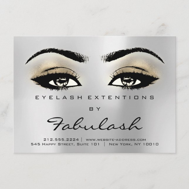 Extensão Lash Instruções pós-tratamento Cinza prat (Frente)