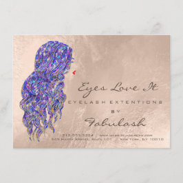 Extensão Lash Instruções pós-tratamento Violeta de