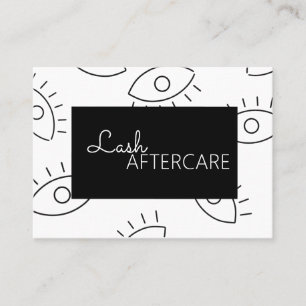 Extensões de Lash Cartão de Afetação