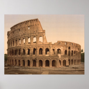 Exterior do Colosseum, Roma, impressão