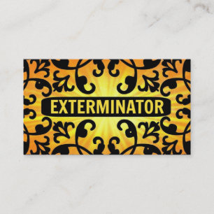 Exterminador - Cartão de visita de controle de dan
