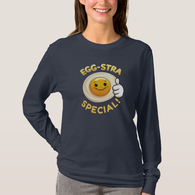 🥚 Extra Especial – Camiseta com Piada de Ovo Engr (Frente)