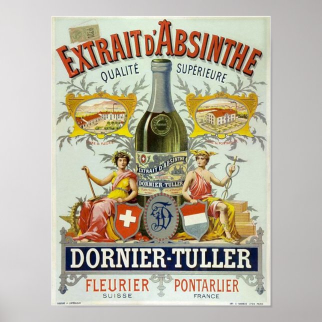 Extrait d'Absinthe Poster Fine Art (Frente)