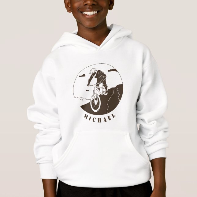 Extreme Sport Mountain Biking Cyclist Name (Frente)