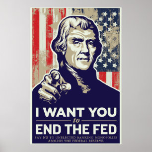 Extremidade de Jefferson o poster de Fed