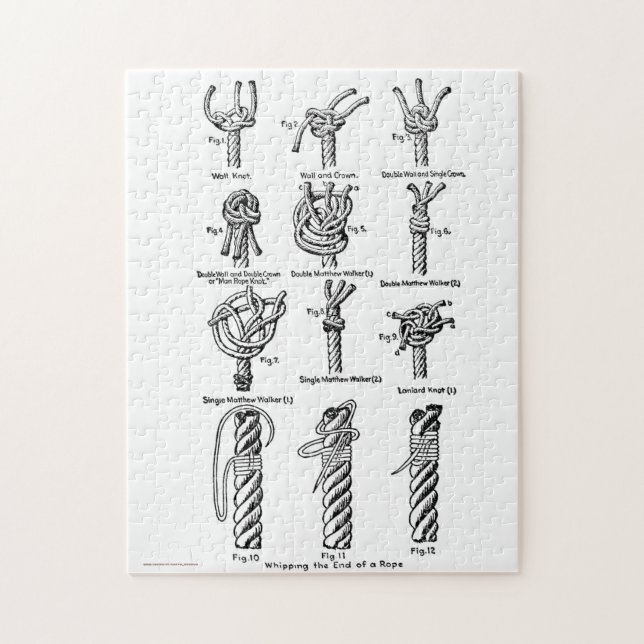 Extremidade De Um Quebra-cabeça De Corda (Vertical)