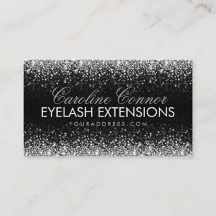 Eyelash Extensões Glitter Cartão de visita de Chuv