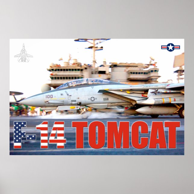 F-14 POSTER DE "LANÇAMENTO" TOMCAT (Frente)