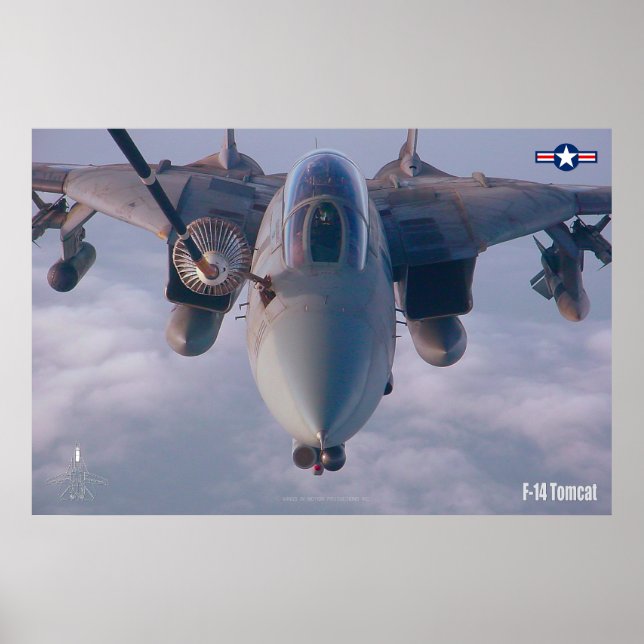 F-14 POSTER DE "REALIMENTAÇÃO" TOMCAT (Frente)