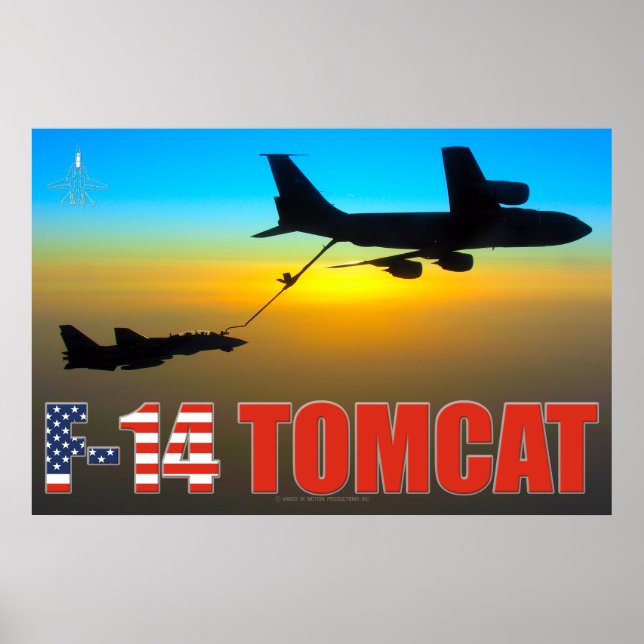 F-14 POSTER DE "REALIMENTAÇÃO" TOMCAT (Frente)