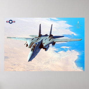 F-14 POSTER "DESERT PATROL" TOMCAT