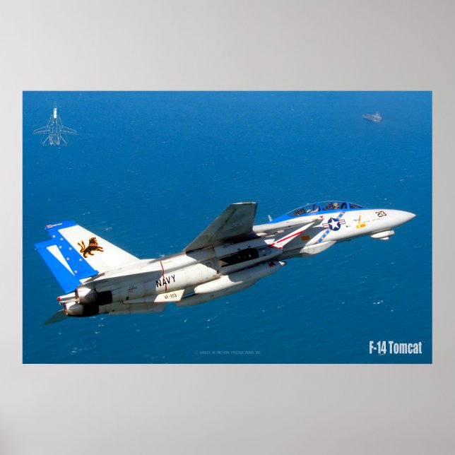 F-14 POSTER "ON PATROL" TOMCAT (Frente)