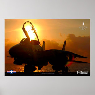 F-14 POSTER TOMCAT "SUNSET"