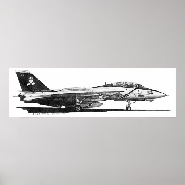 F-14 Tomcat - Poster (Frente)