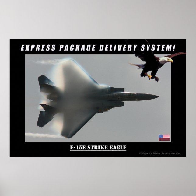 F-15E Poster de Entrega de Águia de Greve (Frente)