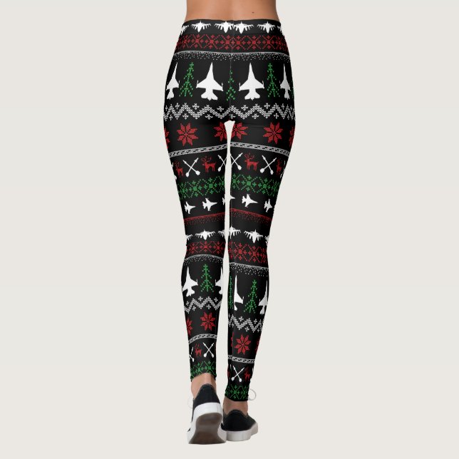 F-16 Leggings de Natal (Verso)