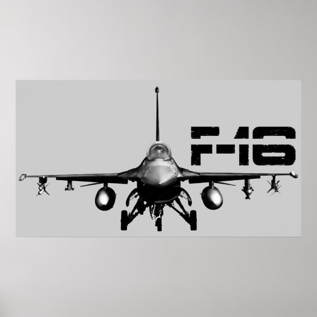 F-16 Luta contra os Posters Falcões (Frente)