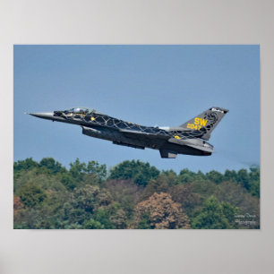 F-16 Poster de Descolagem do Jato de Combatente