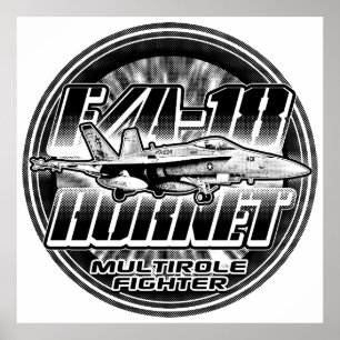 F/A-18 Hornet Poster Modelo WT Poster