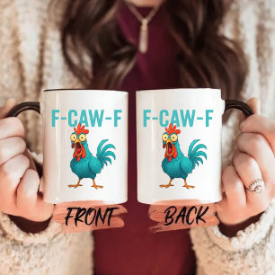 F-Caw-F Caneca Engraçada, Humor De Galinha, Galo