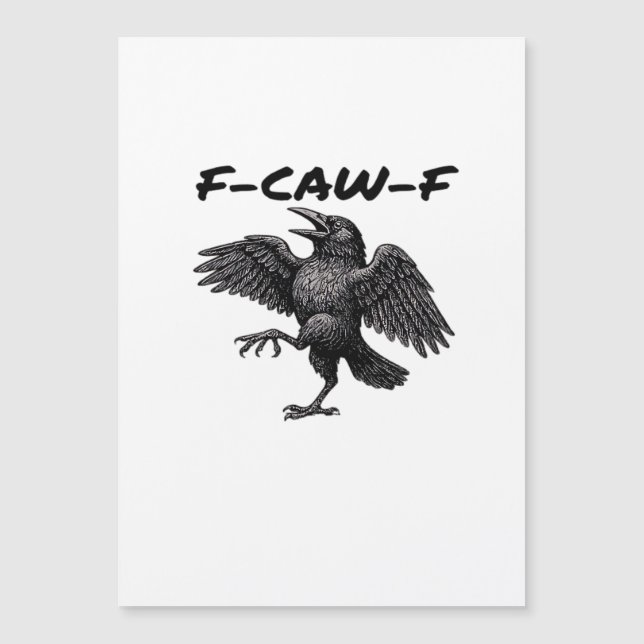 F-Caw-F Gráfico Vintage Essencial (Frente)
