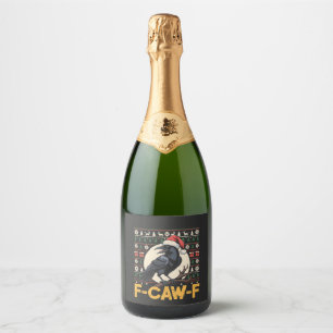 F-Caw-F Ugly Christmas Sweater Engraçado Raven Xma