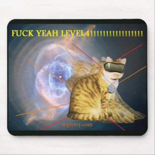 F--de k nível 4 Mousepad yeah