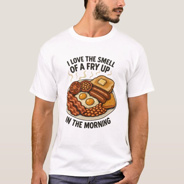 Fã do Café da Manhã Frito – Camiseta do Café da Ma (Frente)