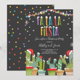 Fa La Fiesta Convite de festas De Natal Cactus