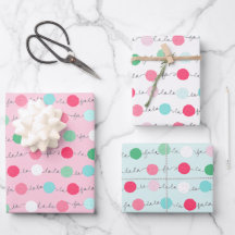 Fa La Garland Christmas Wrappaper Trio 3