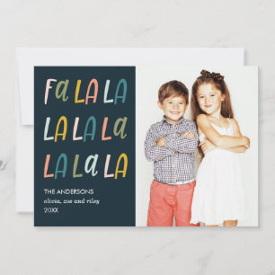 Fa La La La  Pastel  Cartões com fotos de férias
