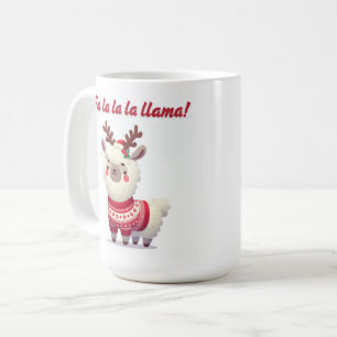 Fa La Llama, caneca de Natal - presente de Natal d