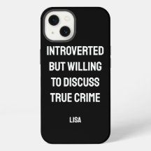 Fã Personalizado de Crime Real Introvertido