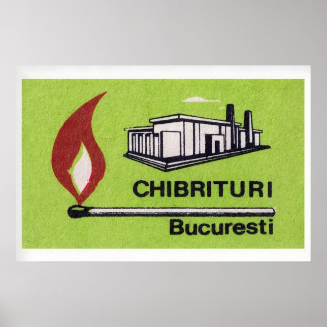Fábrica de Fósforos de Bucareste - Impressão de Ca (Frente)