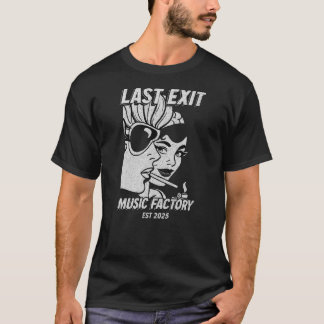 Fábrica de Música Última Saída- Camiseta Preta Ret