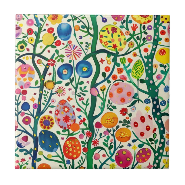 Fábrica de Ovos de Páscoa Floral (Frente)