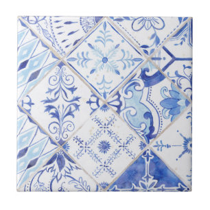 Fábrica Floral Blue Vintage Kitchen Cerami