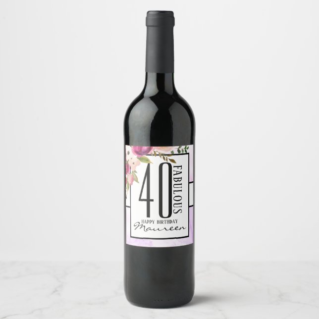 Fabuloso 40 Rótulos de Vinho e Vinho Espumante (Frente)
