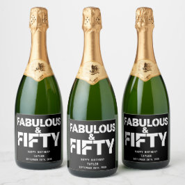 Fabuloso e Cinquenta Aniversário Bold Script Perso