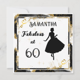 Fabuloso no cartão de aniversário da sua idade