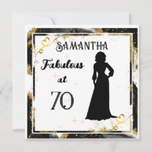 Fabuloso no cartão de aniversário da sua idade