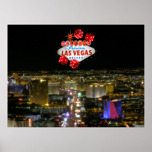 Fabuloso Poster de Las Vegas Strip (Frente)