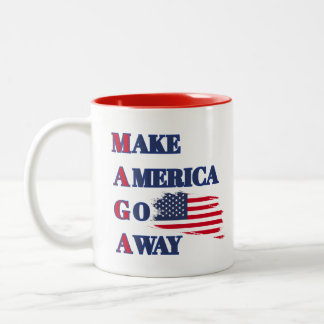 Faça a América ir embora - MAGA PUN caneca engraça